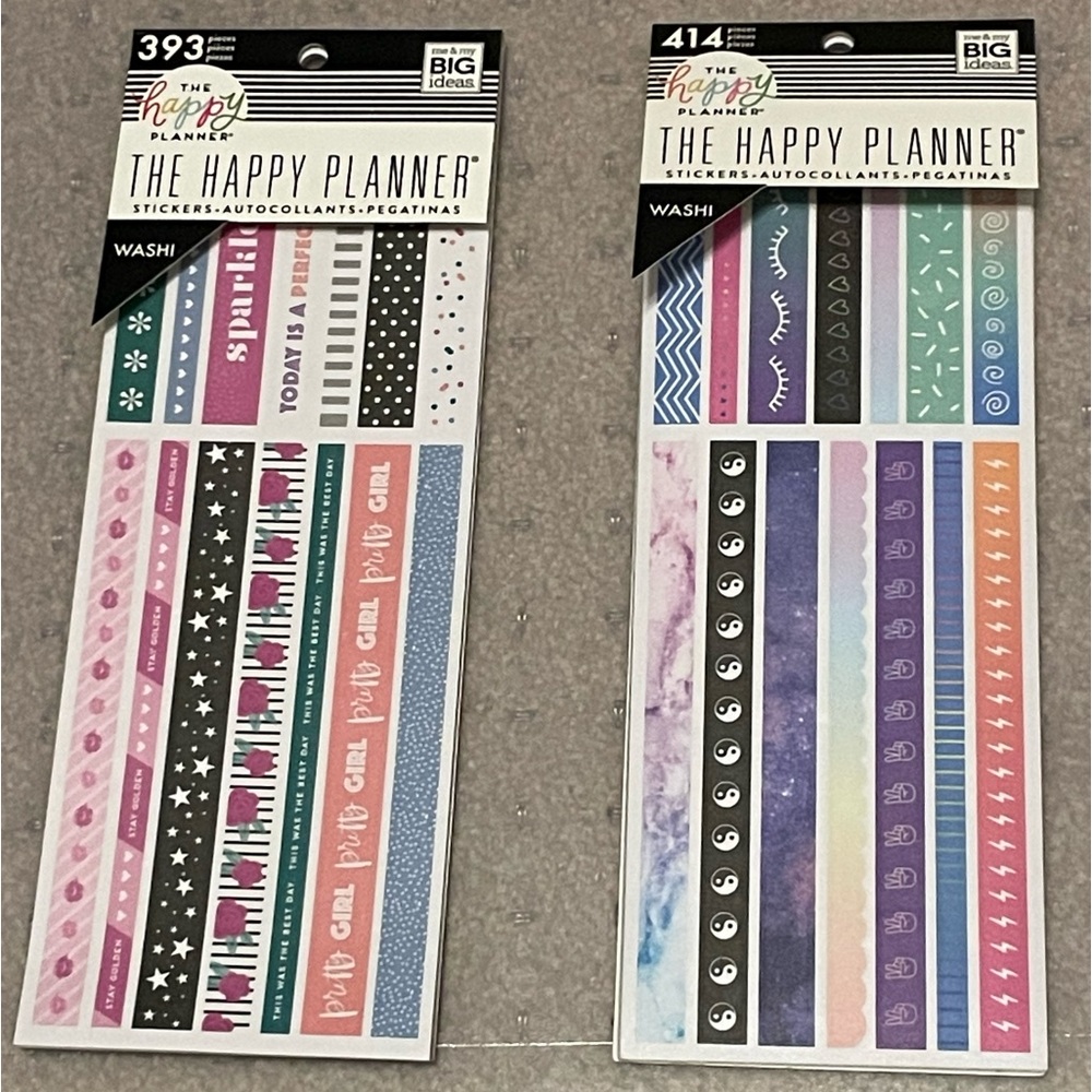 Happy planner washi tape sticker destash
